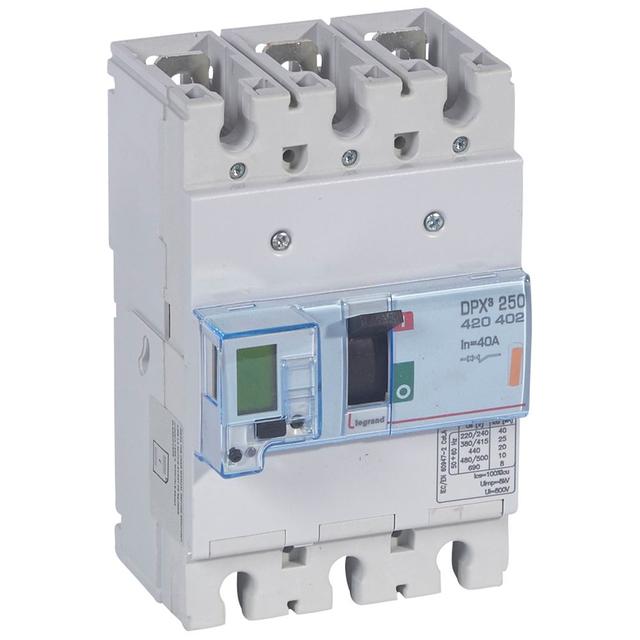 Wyłącznik DPX3 250 El+P 3P 40A 25Ka 420402 LEGRAND