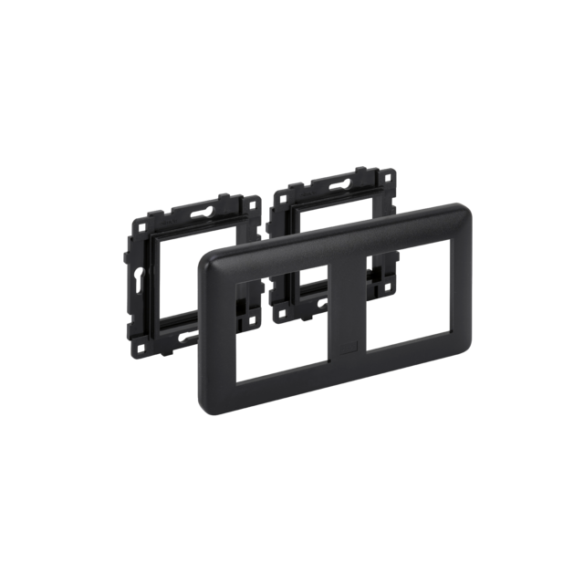 Simon Connect Suport podtynkowy z ramką 2x K45 szary grafit