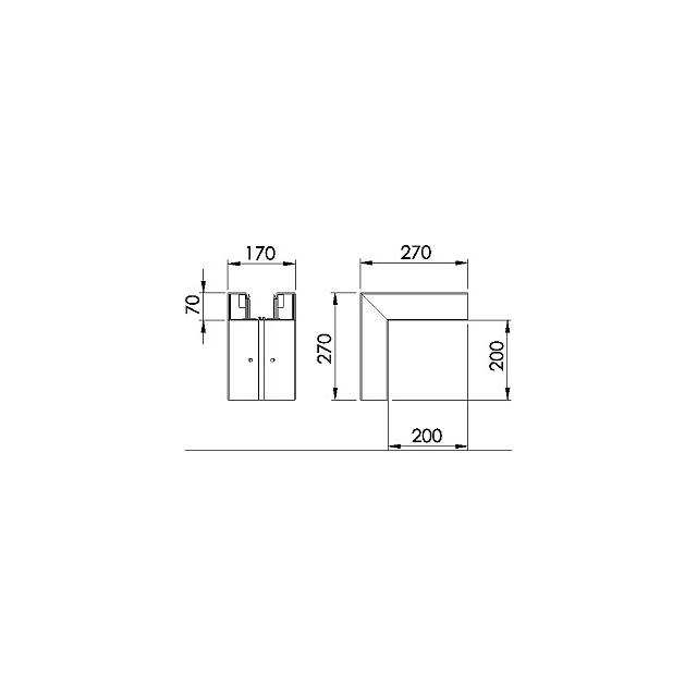 GK-A70170CW, Naroże zewn. GK - A70170