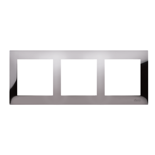 Simon 54 Premium Ramka 3-krotna PREMIUM IP20 / IP44 ciemna stal DR3/67 KONTAKT