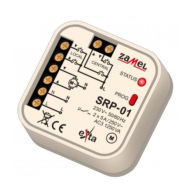 STEROWNIK ROLET DOPUSZKOWY PRZEWODOWY TYP: SRP-01