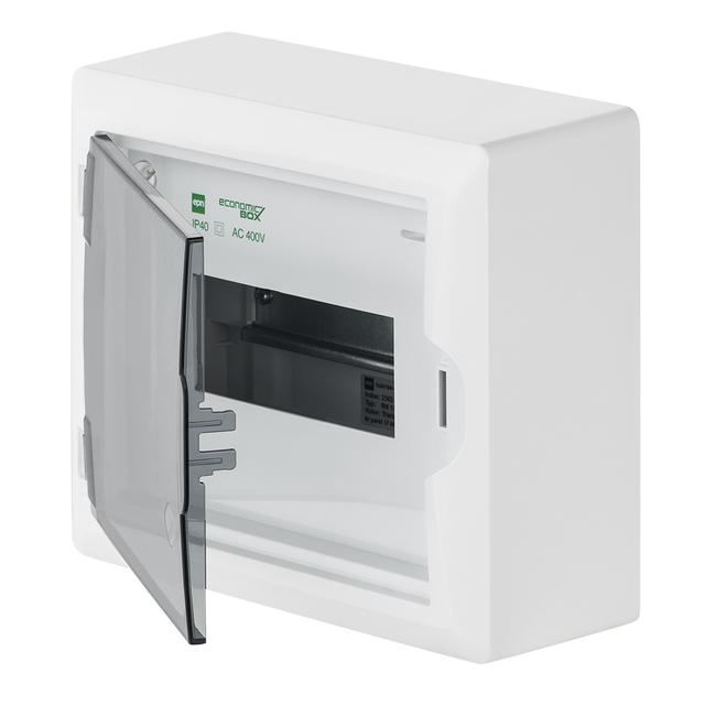 ECONOMIC BOX RN 1/8 drzwi transparentne (N+PE) IP 40