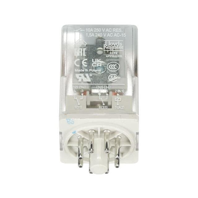 PRZEKAŹNIK CR-U120AC2L, A1-A2=120V AC, 2 STYKI C/O 250V/10A, LED 1SVR405621R2100 ABB