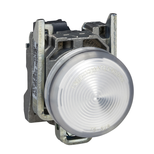 Harmony XB4 Lampka sygnalizacyjna biała LED 230/240V metalowy XB4BVM1EX Schneider