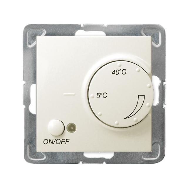 IMPRESJA Regulator temperatury z czujnikiem napowietrznym kolor ecru RTP-1YN/m/27 OSPEL
