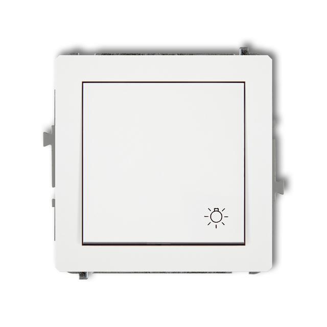 DECO Mechanizm łącznika zwierny światło biały mat