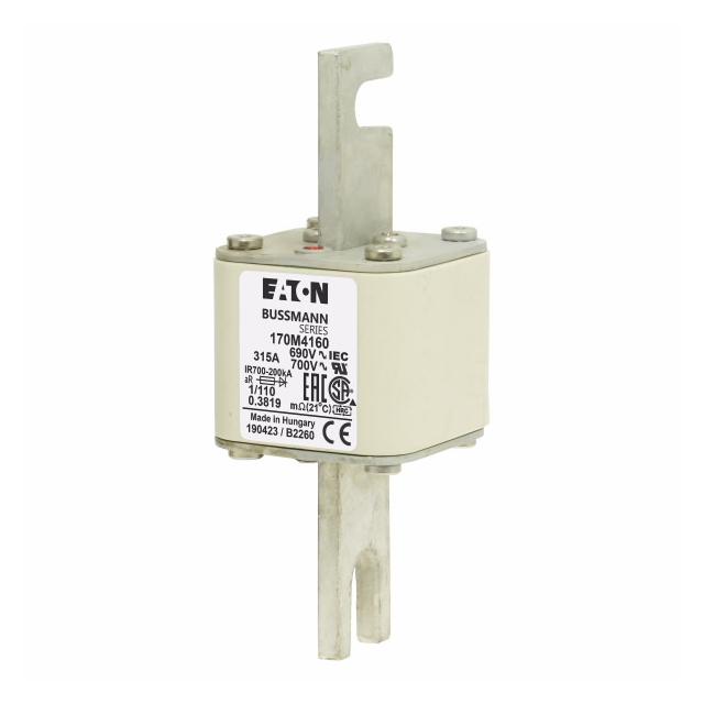 315A 690V 1/110 aR INDICATOR FUSE Wkładka szybka 315A AC 690V DIN 1 53x66x138 mm aR DIN, 170M4160 EA