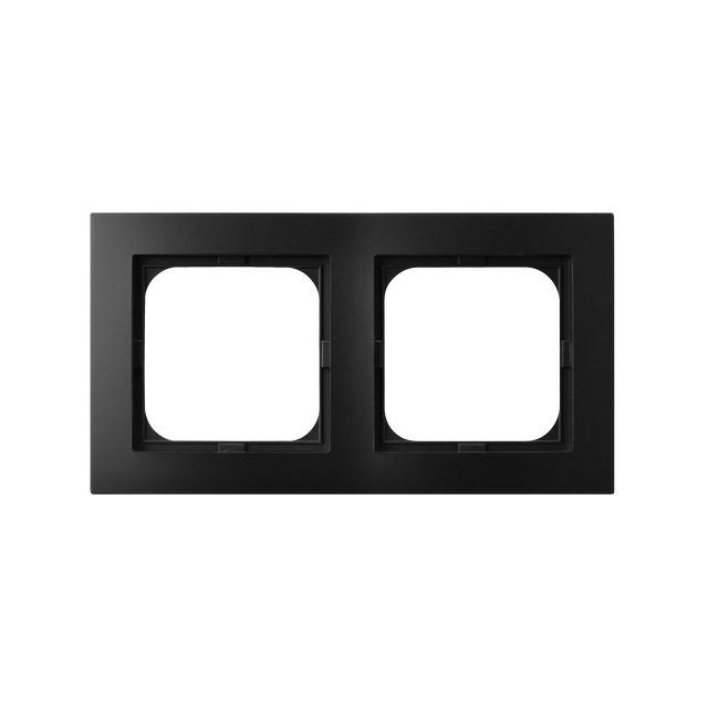 AS Ramka podwójna - kolor czarny metalik