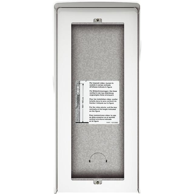 Obudowa natynkowa z daszkiem do paneli Sfera - 3 moduły - Biała, Bticino