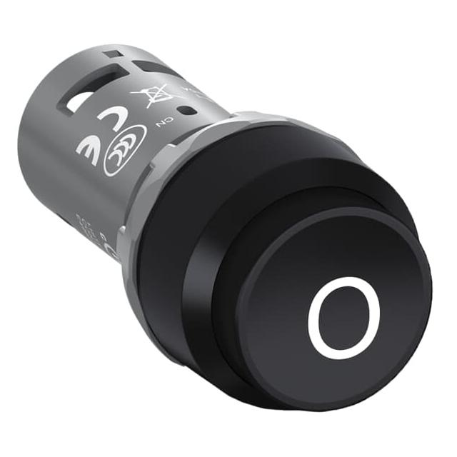 Przycisk monostabilny wypukły 1NC czarny CP33-10B-01