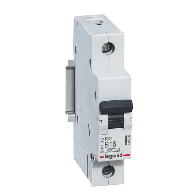 WYŁĄCZNIK NADPRĄDOWY RX3 1P B 16A 6000A, Legrand