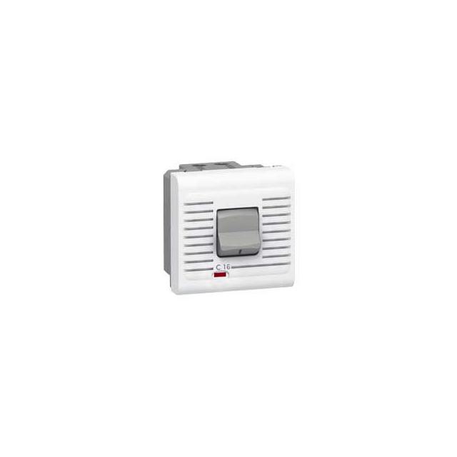 Mosaic Wyłącznik Nadprądowy 2 Moduły Biały 1P+N 16A-230V Typ C 077522 LEGRAND