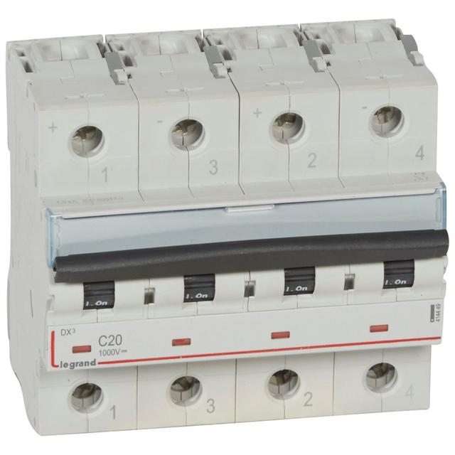 Wyłącznik Nadprądowy PV 2P 20A 1000VDC 414449 LEGRAND