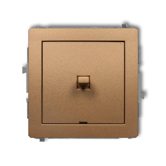 DECO Mechanizm łącznika krzyżowego w stylu amerykańskim (jeden klawisz, bez piktogramu) złoty metali