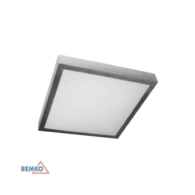 PLAFONIERA TOFIR PHS 2X20W E27 IP44 32X32 PC+AL