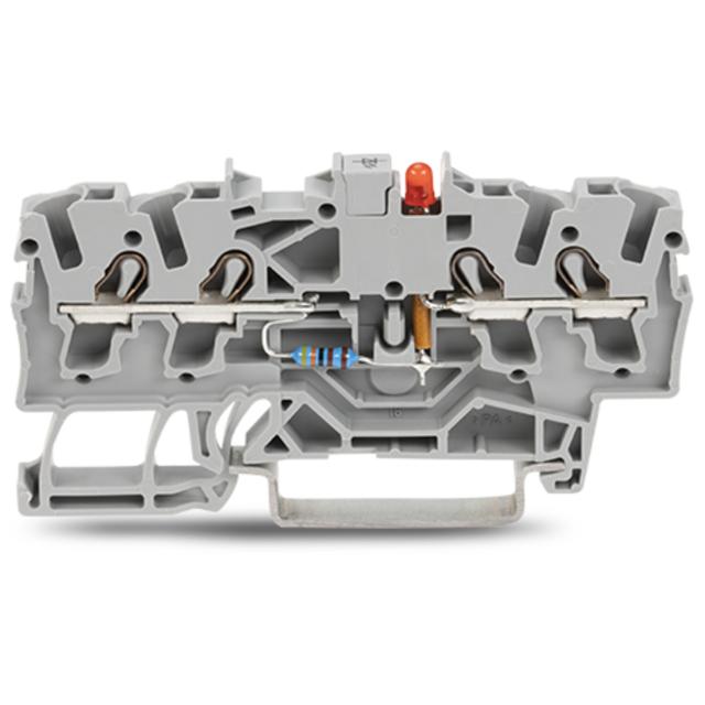 TOPJOBS złączka 4-przewodowa 2,5 mm2 diodowa szara