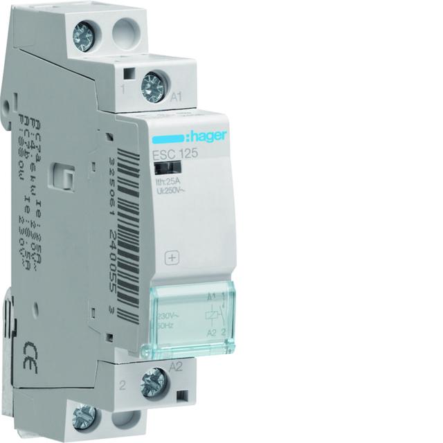 Stycznik modułowy 230V AC 1Z 25A AC-7A B ESC125 HAGER