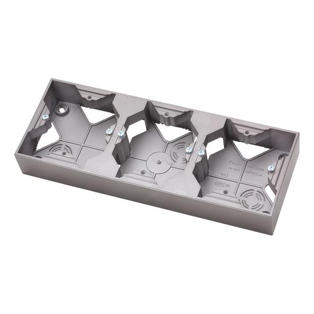 IMPRESJA Puszka instalacyjna potrójna - kolor tytan