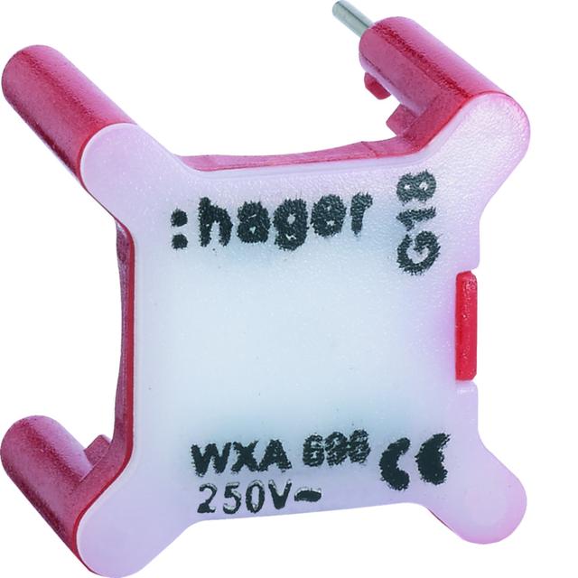 gallery Moduł podświetlenia LED do łączników czerwony 230V~ WXA691 HAGER