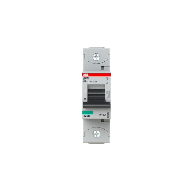 S801N-B50 Wyłącznik nadprądowy 36kA 1P B50A 2CCS891001R0505 ABB