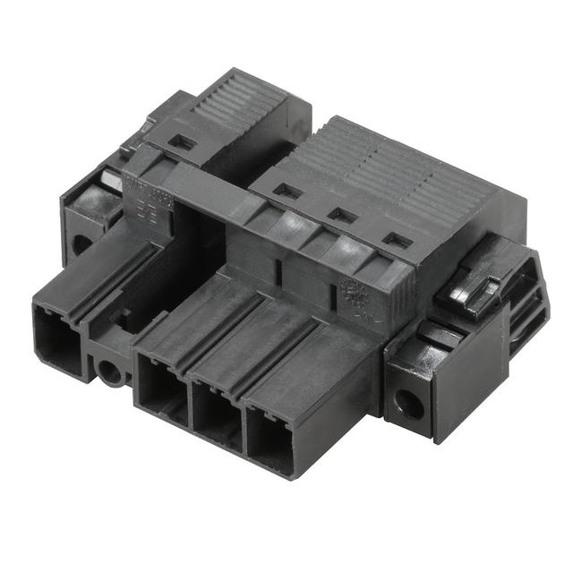 WEIDMULLER SVF 7.62HP/04/180SFBMF4 SN BK BX Wtyk PCB (złącze wiązki), 7.62 mm, Liczba biegunów: 4, PUSH IN /25szt./ 1429970000 WEIDMÜLLER
