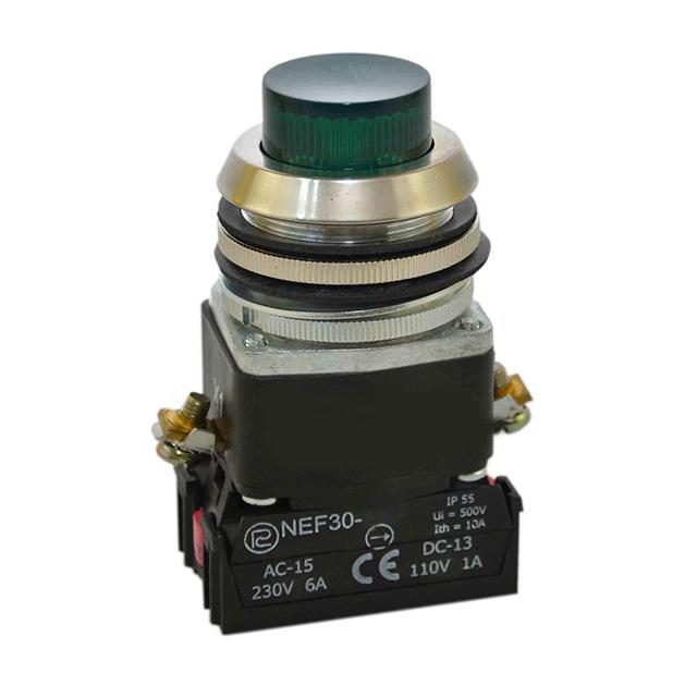 Przycisk NEF30-WL2Y/24V zielony W0-NEF30-WL 2Y Z PROMET