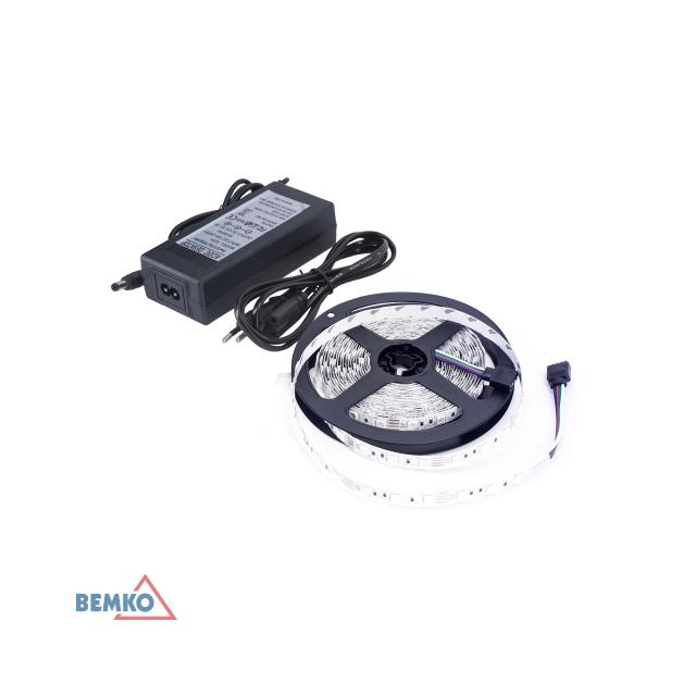 ZESTAW TAŚM LED 12V DC 3528 300LED/5M 24W IP65 2LATA GW. BIAŁA CIEPŁA