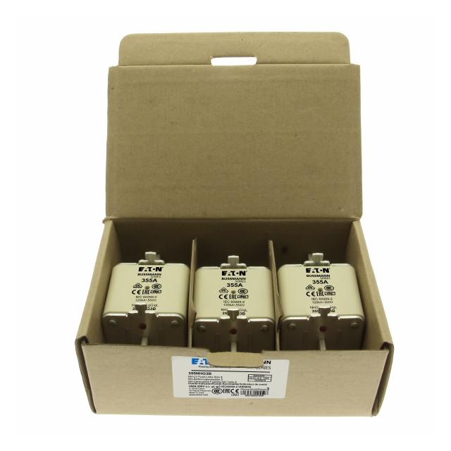 NH FUSE 355AMP 500V gG SIZE 3 DUAL IND Wkładka NH3 355A 500V GL/GG podwójny wskaźnik 355NHG3B EATON