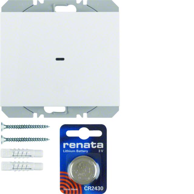 BERKER K.1 KNX RF quicklink Przycisk radiowy pojedyncza płaski biały 85655279 HAGER