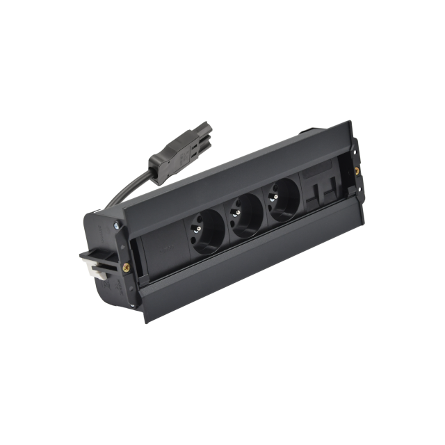 SIMON 480 TS48-610E300K0-44 Spinner 3 gn. typ E i płytka dla 2 złączy RJ45 keystone; złącze w układz