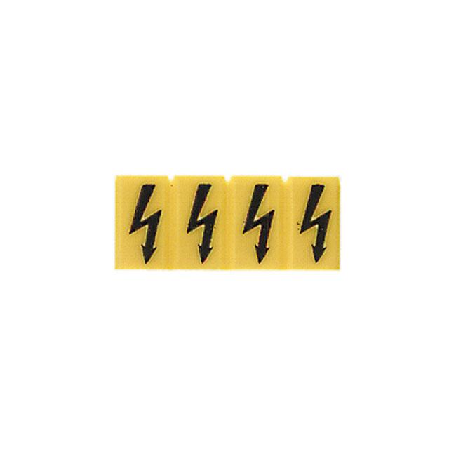 ZAD 1/4 Oznaczenie terminala, Raster w mm: 5.10, Nadrukowane znaki: symbole, żółty /20szt./ 1609110000 WEIDMÜLLER