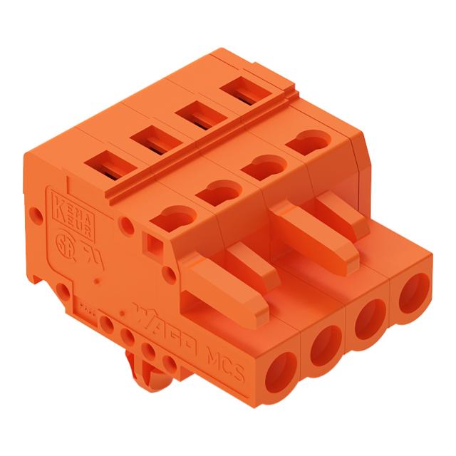 1-przewodowe gniazdo CAGE CLAMP pomarańczowa /100szt./ 231-304/008-000 WAGO