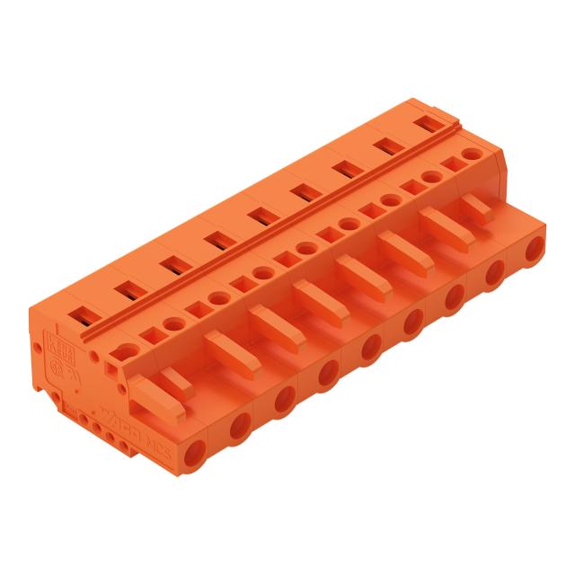 MCS-MIDI Classic gniazdo 9-bieg. pomarańczowe raster 7,62 mm /25szt./ WAGO