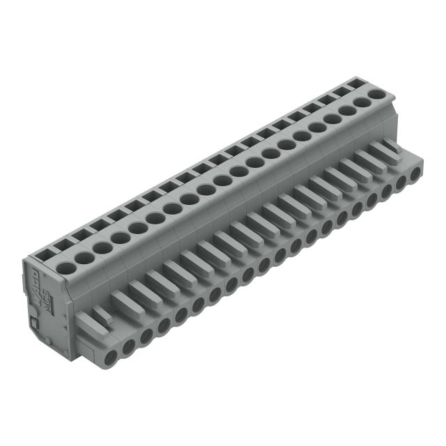 kątowy wtyk sprężynowy raster 5 mm 20-torowy /10szt./ WAGO
