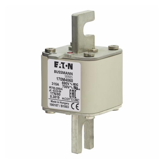 315A 690V 1TN/80 aR INDICATOR FUSE Wkładka szybka 315A AC 690V DIN 1 53x66x108 mm aR DIN 170M4060 EA