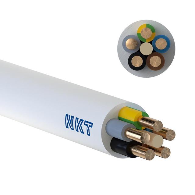 Przewód instalacyjny YDY żo 5x10mm2 biały /bębnowy/ NKT