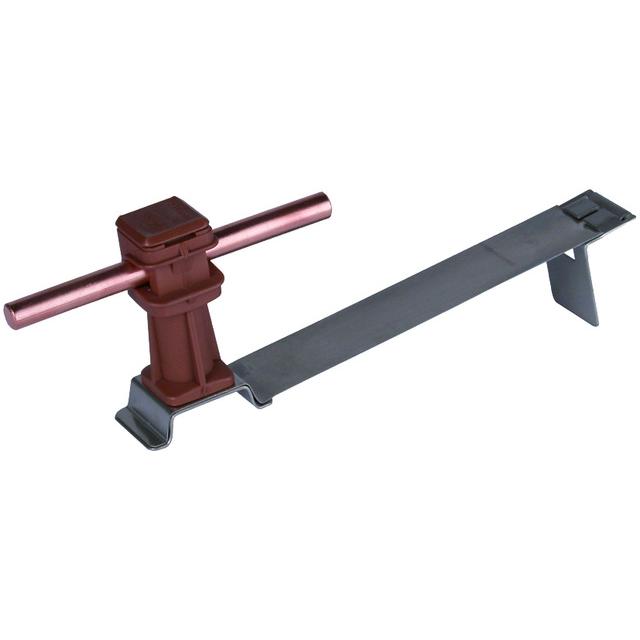 Wspornik dachowy FLEXIsnap, wys. 36 mm, stal nierdzewna NIRO/ tworzywo, brązowy