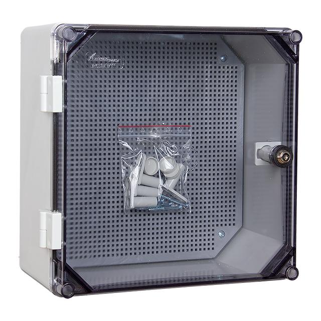 Obudowa Z-worzywa 300x300x160mm Z-łytą montażową transparentna UNIbox Uni-0/T 43.00 OPATÓWEK