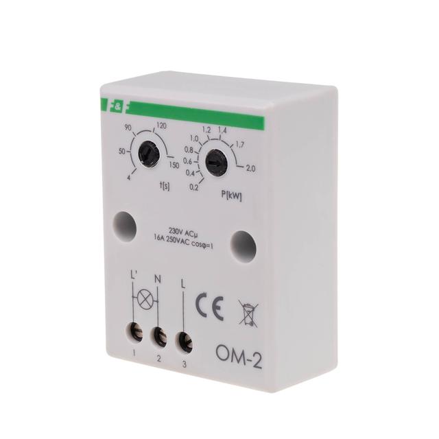 Ogranicznik mocy - regulowany czas powrotu montaż natablicowy OM-2 F&F