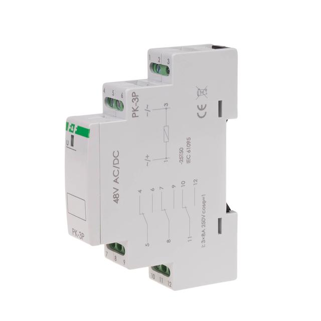 Przekaźnik elektromagnetyczny PK-3P 48V PK-3P-48V F&F