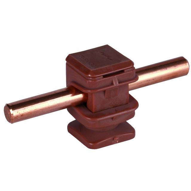 Wspornik DEHNsnap wys. 16 mm, M6, tworzywo, brązowy