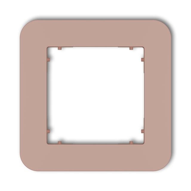 MINI Ramka uniwersalna pojedyncza zaokrąglona z tworzywa łososiowy