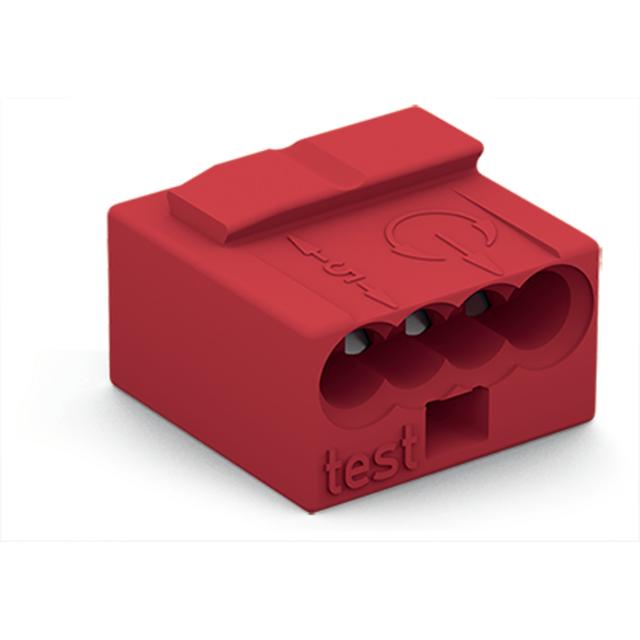 Złączka MIKRO 4x 0,6‑0,8mm2 czerwony 243‑804 /100szt./ WAGO