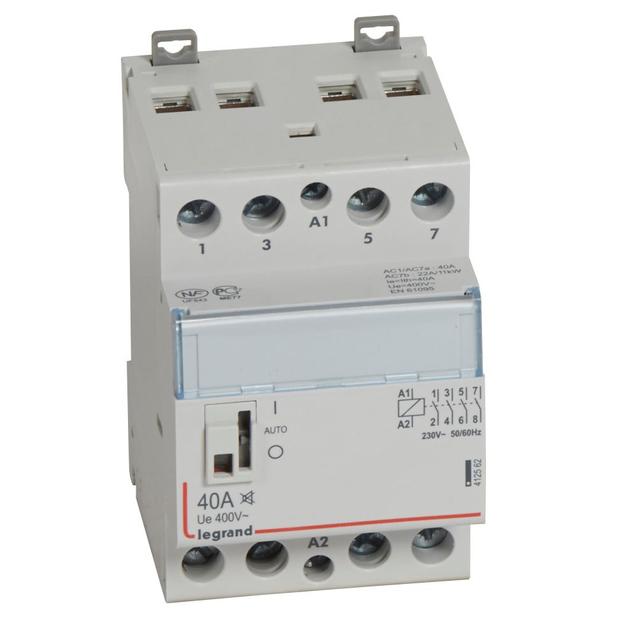 STYCZNIK MODUŁOWY SM 340 40A 230V 4NO CICHY, Legrand