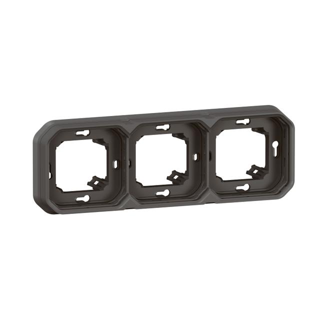 PLEXO Ramka potrójna podtynkowa antracyt  069608L LEGRAND