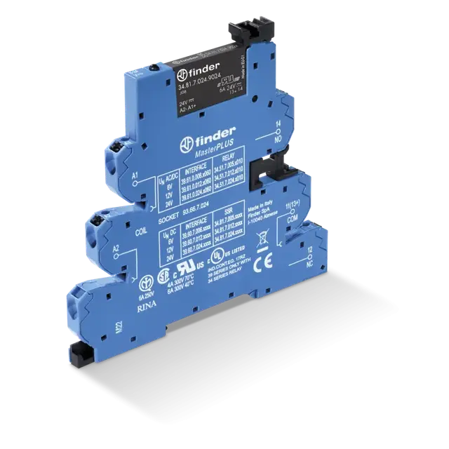 Przekaźnik interfejsowy SSR 1 Z; 2A; 24V DC; wyjście 12…275V AC, 39.60.7.024.8240