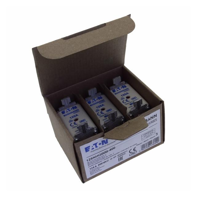 NH FUSE 125A 400V GG/GL SIZE 00 Wkładka NH00 125A 400V GL/GG podwójny wskaźnik 125NHG00B-400 EATON