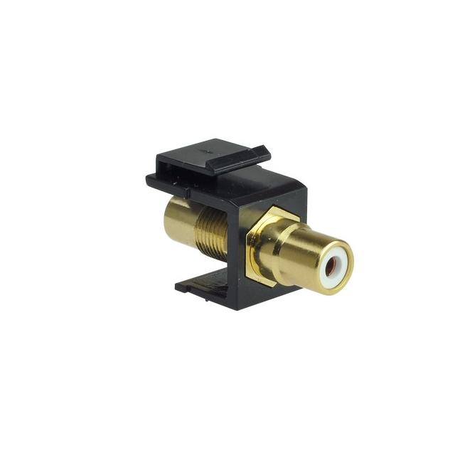 Moduł gniazda RCA biały