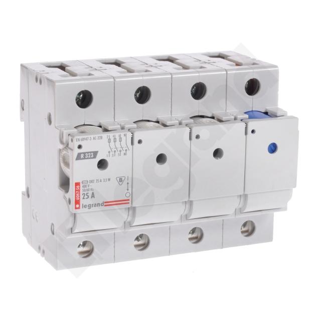 Rozłącznik Bezpiecznikowy 3P+N 25A D02 R323 606756 LEGRAND