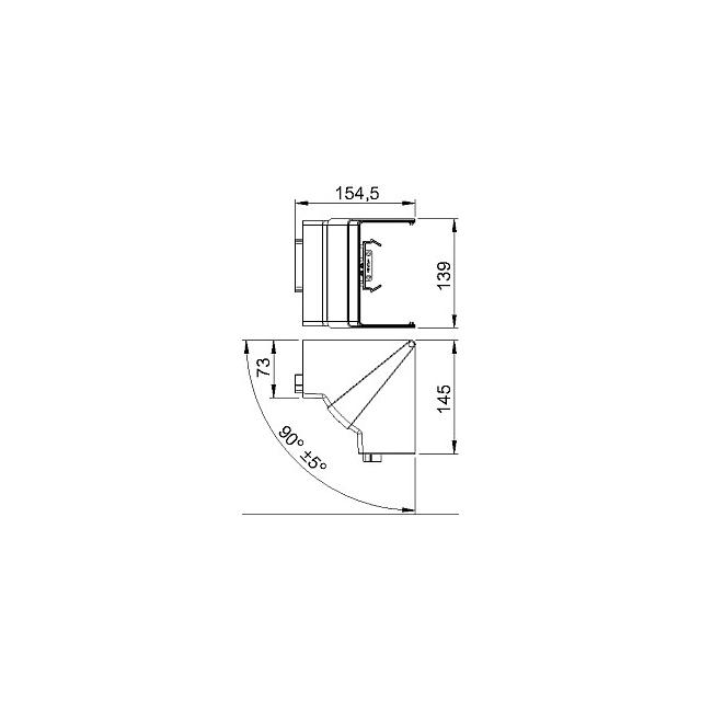 GK-IH70110CW, Naroże wewnętrzne ruchome